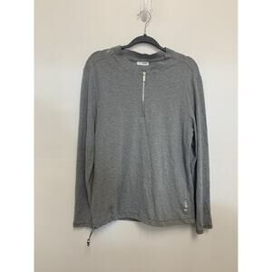Alphatauri 1/4 Quarter Zip Pullover Grey Size Large